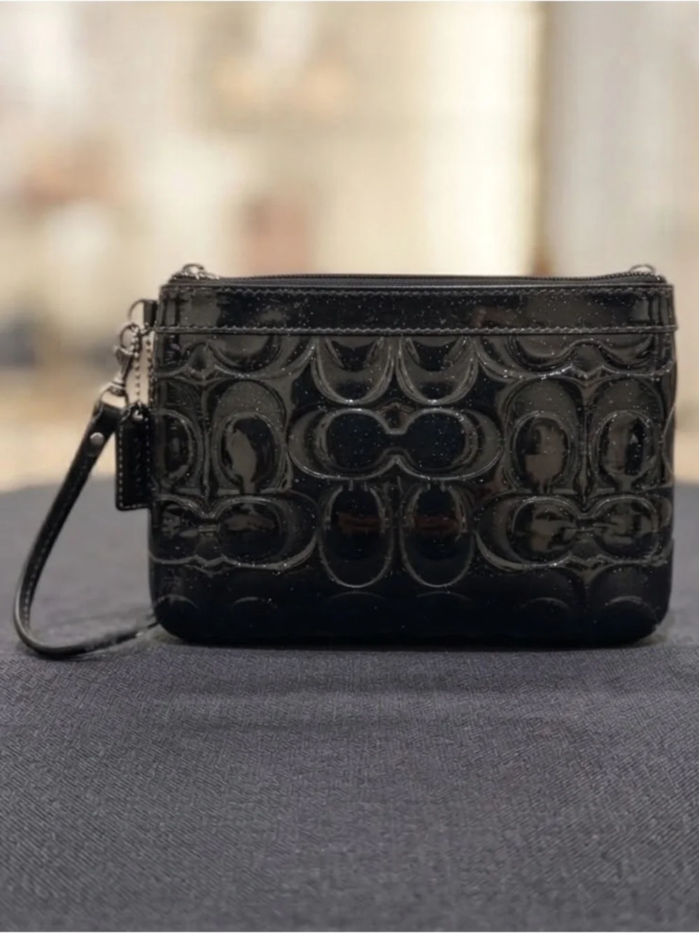 Coach glossy patent